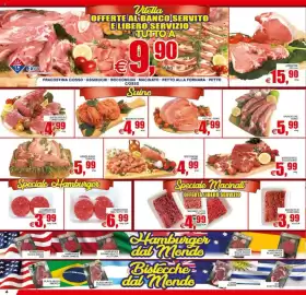 Volantino Pewex Pagina 4: Spuntature suino €5,99, Lombatine vitella €15,90