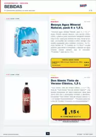 Folleto Sangüi Página 13: Simon - don tinto de verano clasico €1,15, Bezoya agua mineral natural €3,36
