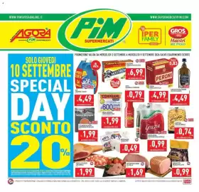 Volantino Pim Supermercati Pagina 1: Nostromo tonno all'olio di oliva €6,99, Garofalo pasta di semola €0,74