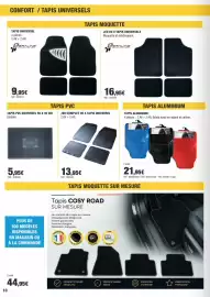 Catalogue Autobacs page 10: Tapis universel €13,95, Tapis PVC Universel €5,95