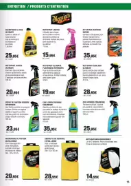 Catalogue Autobacs page 15: Meguiar's Drying Towel XL €28,95, Meguiar's NETTOYANT ULTIMATE PLASTIQUES INTÉRIEURS €19,95
