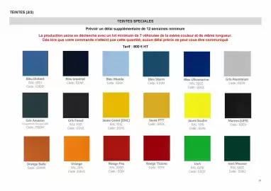 Catalogue Opel page 37: Bleu ultramarine ral 5002 €10,00