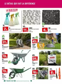 Catalogue Gamm vert page 6: GALET ROULE BLANC CARRARE €11,29, DEVIDOIR SUR ROUE NU/CHASSIS ALU €31,99