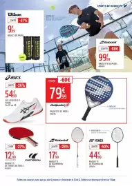 Catalogue Intersport page 13: Bullpadel RAQUETTE DE PADEL €79,99, Babolat RAQUETTE DE BADMINTON €17,99