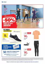 Catalogue Intersport page 16: Energetics AMRAPY €9,99, PUMA TEE-SHIRT €14,99