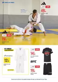 Catalogue Intersport page 18: Energetics KIMONO DE JUDO Enfant €12,99, UFC Short de boxe Homme €19,99