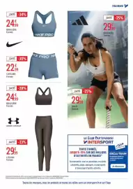 Catalogue Intersport page 23: NIKE CUISSARD €22,99, BRASSIÈRE Femme €24,99