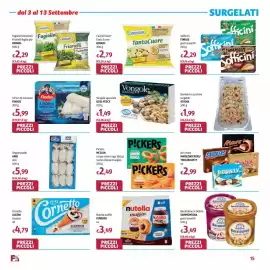 Volantino Futura Supermercati Pagina 15: Vongole sgusciate €1,49, Findus 4 Fiori di merluzzo €5,99