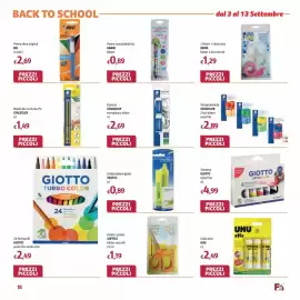 Volantino Futura Supermercati Pagina 18: Temperamatite Staedtler €2,89, Tempera Giotto extra fine €4,99