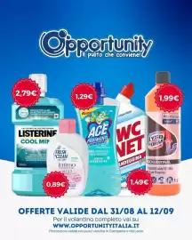 Volantino Opportunity Shop Pagina 1: Fresh & Clean Intimo €0,89