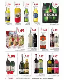 Volantino Diper Pagina 12: Conte di Matarocco Inzolia/Nero d'Avola/Syrah €2,49, Peroni birra stile capri €1,09