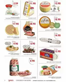 Volantino Diper Pagina 2: Fattoria della Piana Formaggio Contadino €13,90, Galbani Vallelata Mozzarella di Bufala €2,59