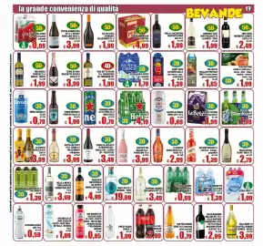 Volantino Top Supermercati Pagina 17: Vino Botte Buona €1,99, San Benedetto Succoso Zero €0,65