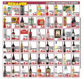 Volantino Top Supermercati Pagina 18: Cavicchioli Lambrusco €3,99, Birra Castello Lager Latt €0,49