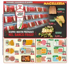Volantino Top Supermercati Pagina 5: Aia Bon Roll allo speck senza glutine €6,49, AIA Spinacina Classica €2,49