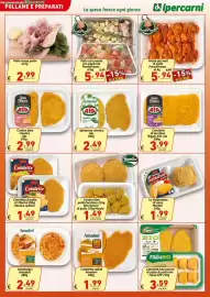 Volantino Ipercarni Pagina 4: Cordon bleu pollo/tacchino Nursia €1,49, Pollo con patate con peperoni PrestoPronto €5,94