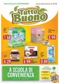 Volantino Tutto Buono Pagina 1: Parmalat latte p.s. brick tetraslim €0,89, Kimbo caffè macinato fresco €6,99
