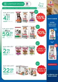 Folheto ZU Página 17: Hills alimento seco gato €4,54, Alim. húm. gato €22,09