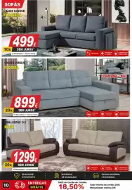 Folheto BragaJAV Página 10: Chaise longue florida €899,00, Sofá Chaise Longue Florença €499,00
