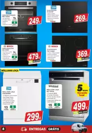 Folheto BragaJAV Página 4: Máq. lavar loiça beko dvn 05320w €299,00, Forno multifunções Beko BBIE 12300XD €249,00