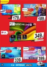 Folheto BragaJAV Página 8: Samsung led tv tu24f6005fk €179,00, Hisense led tv 32a4s €189,00