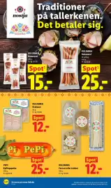 Lidl tilbudsavis uge 37 Side 13: KULJANKA Kabanossi €25,00, PEPI Kyllingepølse €25,00