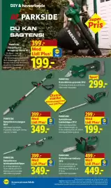 Lidl tilbudsavis uge 37 Side 19: PARKSIDE Batteridreven stangsav 20 V €399,00, PARKSIDE Batteridreven kædesav 20 V €499,00