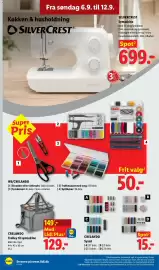 Lidl tilbudsavis uge 37 Side 23: CRELANDO Sysæt €15,00, CRELANDO Trolley til symaskine €149,00