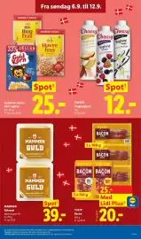 Lidl tilbudsavis uge 37 Side 3: Guldkorn, havre- eller rugfras €25,00, MAMMEN Skiveost €39,00