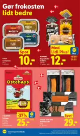 Lidl tilbudsavis uge 37 Side 4: Gravad, varm- eller koldrøget laks €29,00, KOHBERG Rugbrød eller madbrød, App-pris