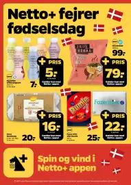 Netto tilbudsavis uge 36 Side 2: Fazer mint eller Dumle €25,00, Dava skrabeæg €20,00