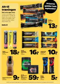 Netto tilbudsavis uge 36 Side 23: Murph Pre-workout eller kreatinpulver €59,00, Murph crisp proteinbar €10,00