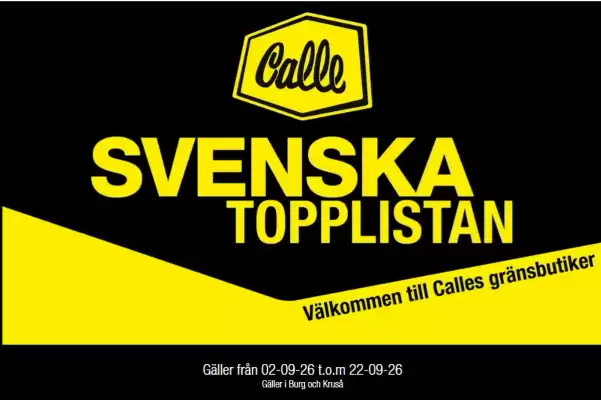 Calle (giltig till och med 22-09)