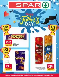 Spar catalogue week 36 Page 1: Doritos minis Cheese Supreme €2,75, Cadbury Favourites €7,00