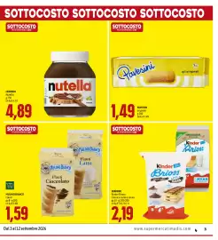 Volantino Madis Pagina 3: Pavesini originali €1,49, Mulino Bianco Flauti Cioccolato €1,59