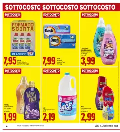 Volantino Madis Pagina 6: ACE Candeggina classica €2,19, Dash Detersivo Lavatrice Pods €7,99