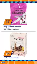 Catálogo Action semana 36 Página 28: Hobby clay set €3,99, Accelerate protein gummies €1,49