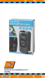 Catálogo Action semana 36 Página 7: Grundig bomba de aire inalámbrica 3 en 1 €16,77