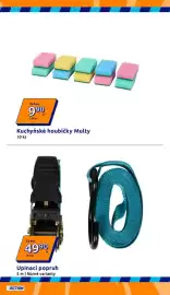 Action leták týden 36 Strana 10: Kuchyňské houbičky Multy €9,90, Upínací popruh €49,90
