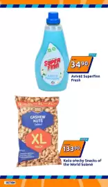 Action leták týden 36 Strana 19: Kešu ořechy Solené €133,90, Aviváž Superfinn Fresh €3.490,00