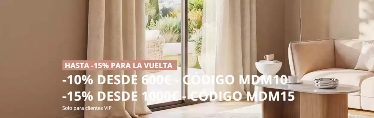 Maisons du Monde (válido hasta el 15-09)