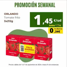 Folleto Supermercados Tu Alteza semana 36 Página 4: Orlando - tomate frito €1,45