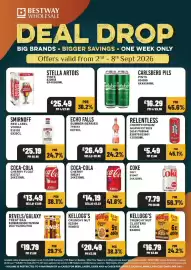 Bestway leaflet week 36 Page 1: Smirnoff red label vodka €25,19, Echo falls summer berries €26,49