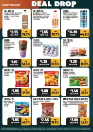 Bestway leaflet week 36 Page 16: American ranch foods shredded chicken €3,09, Birds Eye green cuisine veggie fingers €1,49
