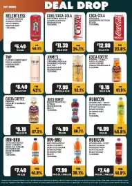 Bestway leaflet week 36 Page 8: Costa coffee frappe €1,99, Rubicon sparkling tropical €6,99