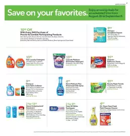 Publix weekly ad week 36 Page 21: Mr. Clean Clean Freak Multi-Purpose Cleaner €4,99, Crest 3D White Toothpaste €8,00