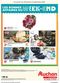 Catalogue Auchan page 2: Gorgonzola AOP Filière Auchan €2,49, MOULES DE BOUCHOT AOP DU MONT SAINT-MICHEL €4,99