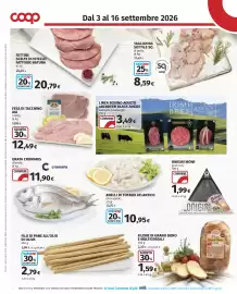 Volantino Coop Pagina 4: Linea bovino adulto Aberdeen Black Angus €3,49, Filo di pane all’olio di oliva €2,79