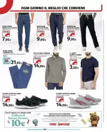 Volantino Coop Superstore Pagina 19: T-shirt uomo o donna €3,50, Pantaloni in felpa uomo €9,90