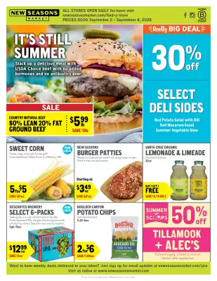 New Seasons Market weekly ad (valid until 8-09)